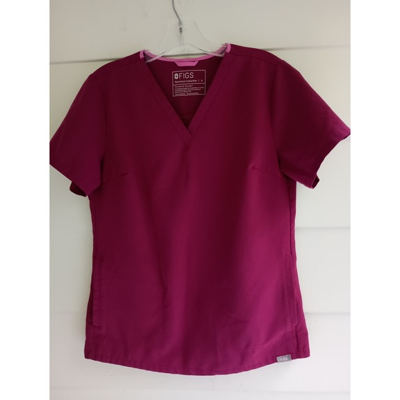 Figs Scrubs Set V Neck 2 pocket Top S/ Kade Cargo Pants S/P - Picture 2 of 12